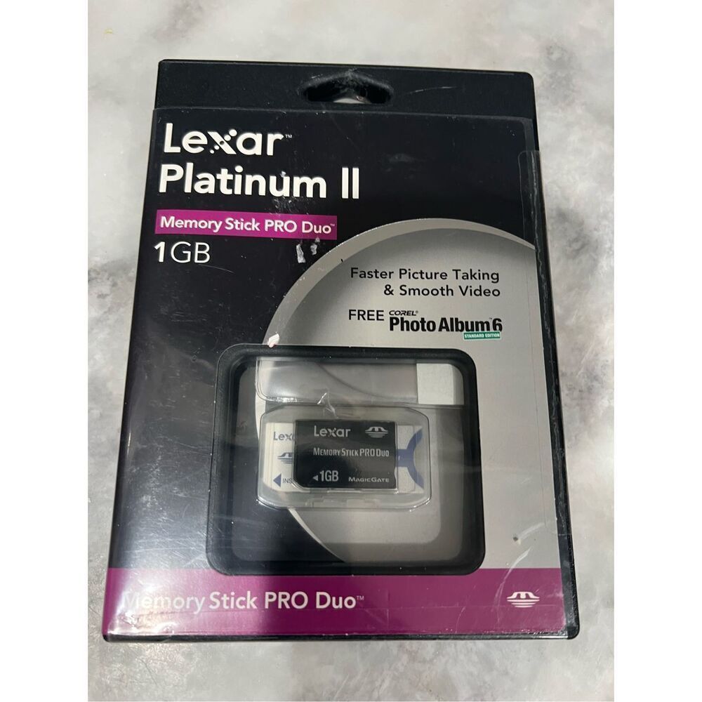 Lexar 1 GB Platinum II Memory Stick Pro Duo New Sealed
